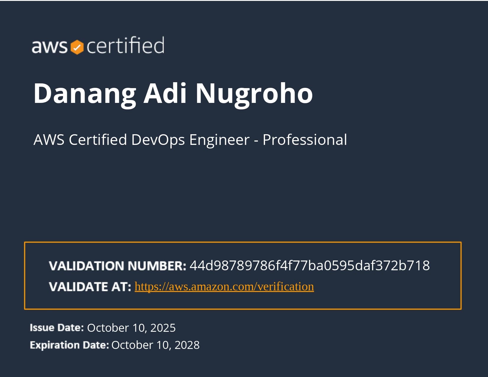 AWS Certified DevOps Engineer - Professional